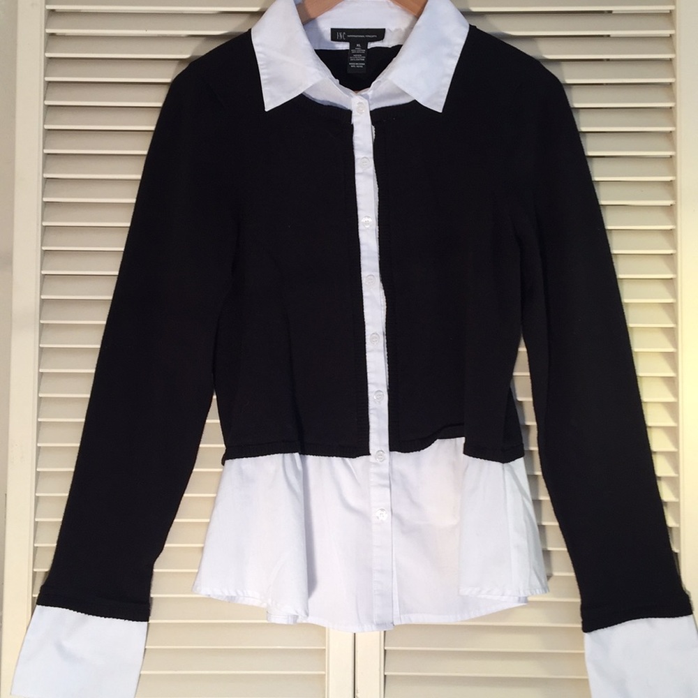 INC classic sweater-blouse